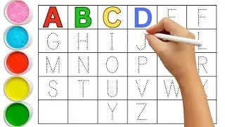 🎨 A to Z Alphabet Brush Colouring | Fun & Early Learning for Kids | Bilingual Hindi English 🌈