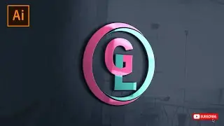 How to make a  G+L letter logo in Adobe Illustrator