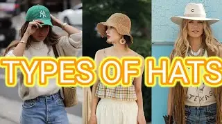 Types of summer caps/hats with names for girls | Summer caps | Summer hats | Hats names