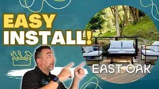 This Outdoor Furniture Set From East Oak Is SUPER Simple To Setup!