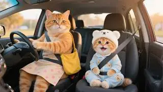 Mama Cat&rsquo;s Pizza Class 🍕, Ginger Kitten Becomes the Chef & Hosts Friends 🎉🐾 | Funny Cat Videos