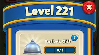 Royal Match Level 221, No Starter Boosters used