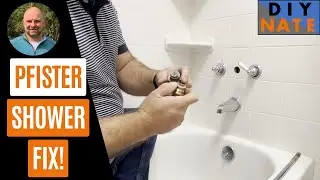 Замена переключателя душа, когда вода течёт и из крана, и из душевой лейки (цена Pfister): DIYNate