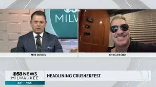 Chris Jericho joins CBS 58's Iron Mike Curkov before Crusherfest