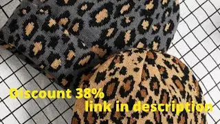 Komily. Leopard Bonnet Beanie Hat #shorts
