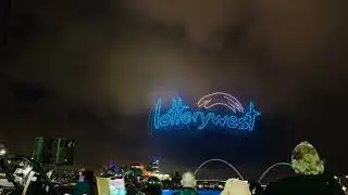 #lottery west #drone show #2024 | The city of lights - #perth | #christmas lights 2024!!