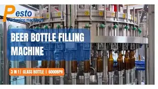 Beer Bottle Filling Machine | 3 in 1 Glass Bottle Beer Bottling Machine 6000BPH