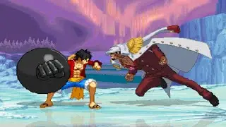 ЛУФФИ против АКАИНУ - Полная мощь битвы ярости🔥 One Piece Anime Mugen Final Battle Tribute