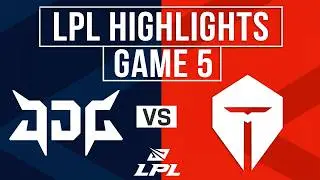 JDG vs TES Highlights Game 5 | LPL Playoffs 2026 | JD Gaming vs Top Esports