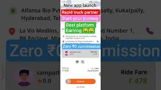 Hyderabad  Telangana new app launch rapid truck partner driver and customer service #viralvideo