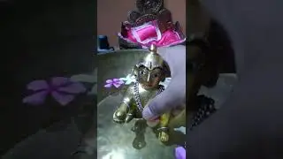 little krishna #snan 🥰🥰🌿🌿#volg #likeforlikes #radheradhe #bondhura