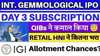 International Gemmological Institute IPO Subscription Status | IGI IPO Allotment Chances 💥