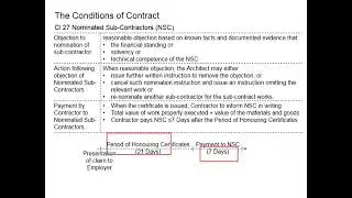 3.45 Nominated Suppliers (NS) (PAM Contract 2018 cl 28)