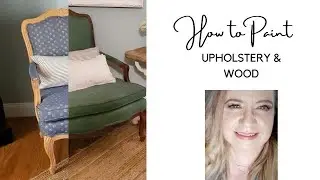 French Provincial Chair Makeover | Painting Upholstery with Annie Sloan Chalk Paint | Dark Wax Wood