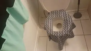 DIY *No Sew* Toilet seat cover for potty training in public