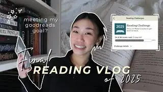 Пытаюсь достичь своей цели на Goodreads 📖 ✨ последний видеоблог о чтении в 2025 году