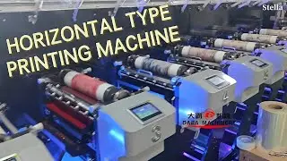 DABA horizontal printing machine test for #label #customized #adhesive #video #factory