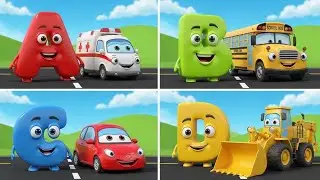 ABC Vehicles Song | Learn Alphabet with Cars and Trucks | Kids Learning - 008