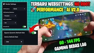 Terbaru no root🔥Bypass Dynamic refresh rate gaming max frame rate 60 - 144 FPS