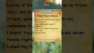 Prayer for God&rsquo;s Will in a Relationship | Trusting His Perfect Plan #shorts #prayerfortoday