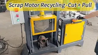 Efficient Scrap Motor Recycling: The Cut + Pull Technique Explained!#recycling