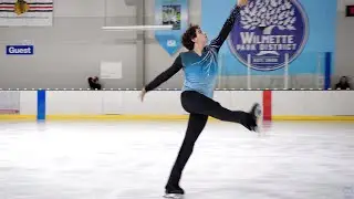 Marlo Rosen's tribute skate at the Wilmette Centennial Flight 5342 Memorial