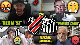 REA&Ccedil;&Otilde;ES dos SANTISTAS - ATHLETICO-PR 2x1 SANTOS - BRASILEIR&Atilde;O 2026 - REACT