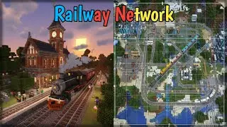MAKING RAILWAY SYSTEM | UNDERGROUND TRACK | DAYS 36!! #minecraft #gaming #shorts