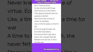 Preacher&rsquo;s Daughter Wu-Tang Clan [Verse 4: Ghostface Killah] #rap #hiphop #wutangclan #lyrics