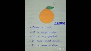 Write a five lines about orange