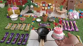 miniature Christmas special double layer cake recipe||Christmas cake||mini cake||Mini cooking||cake