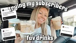 I TRY MY SUBSCRIBERS FAV STARBUCKS DRINKS | FALL EDITION 🍂