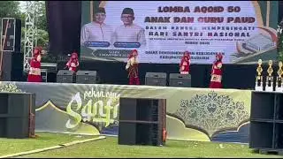 Juara 1 lomba menyanyi Aqoid 50 Hari Santri Pasuruan 2025