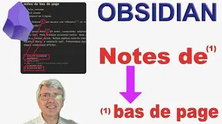 Notes de bas de pages - footnotes dans Obsidian tutoriel en fran&ccedil;ais
