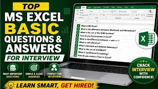 Top Ms Excel Basic Questions & Answers for Interview in English || Interview Preparation 