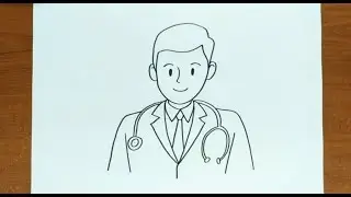 How To Draw MALE DOCTOR Step by Step