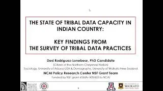 The State of Tribal Data Capacity in Indian Country