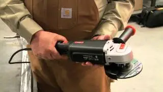 SpinRite Reversible Angle Grinder Demo (Safest angle grinder on the market)