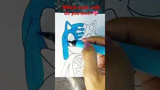 sonic and shadow shadow creative art fusion effect #fusion #sonic #shadowsonic #art #fun #shorts