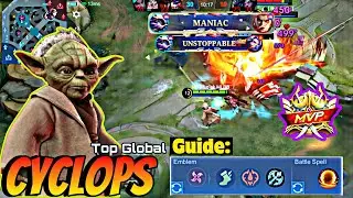 MANIAC! + CYCLOPS BEST BUILD 2024 BURST DMG, ROAD MYTHIC ~ BEST BUILD BURIED S31 | MOBILE LEGENDS