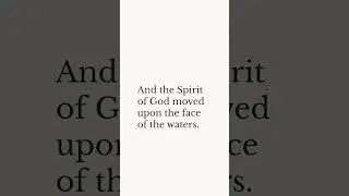 Genesis 1:1-5 KJV #truth #love #hope #bible #shorts #versebyverse