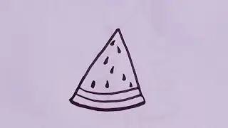 How to draw a melon slice | kids short stories | Draw some dreams