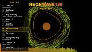 NeonWave188 - Night Run Away - An Jone Audio Visualizer Mix | Ambient Particle Animation