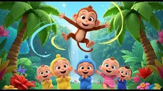 Monkey Jumping on the Tree 🌴🐒 | Fun Dance Song for Babies & Toddlers