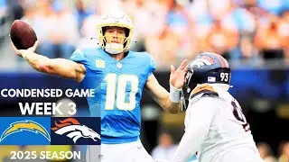 Chargers vs Broncos 2025 Week 3 Condensed Game | NFL Highlights