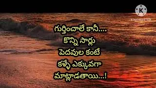 కొన్ని సార్లు పెదవుల కంటే కళ్ళే ఎక్కువగా మాట్లాడతాయి || Motivational Words || Usha House 