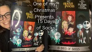 15 Days of Socks *Hocus Pocus, Nightmare Before Christmas, & Haunted Mansion* Christmas Present!!!!!