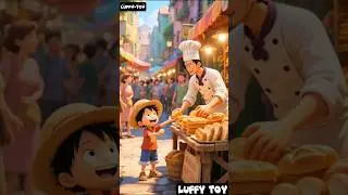 Luffy has no money to buy bread #luffy #onepiecefunny