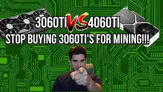 4060ti vs 3060ti TIME TO STOP BUYING THE 3060ti FOR MINING!!!!!!!!!!!!!