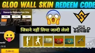 NEW FREE FIRE REDEEM CODE // NEW GLU WALL SKIN EMOTE ETC LATEST VIDEO